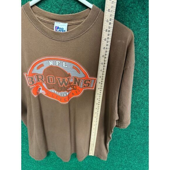 90s Cleveland Browns NFL T-Shirt Sz XL Pro Player - Picture 6 of 7